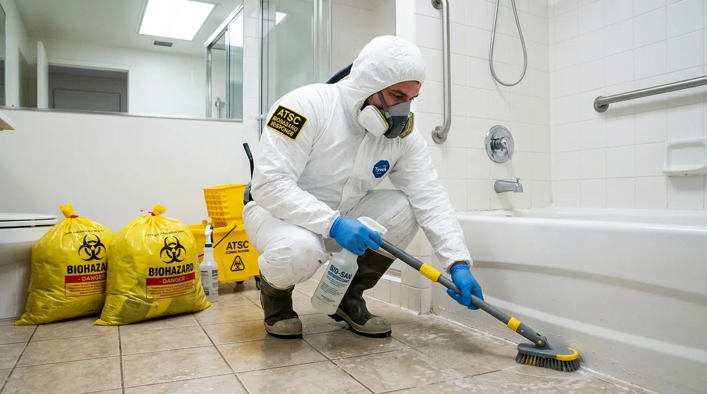 Decontamination equipment deployed for Blood Cleanup in Glenville